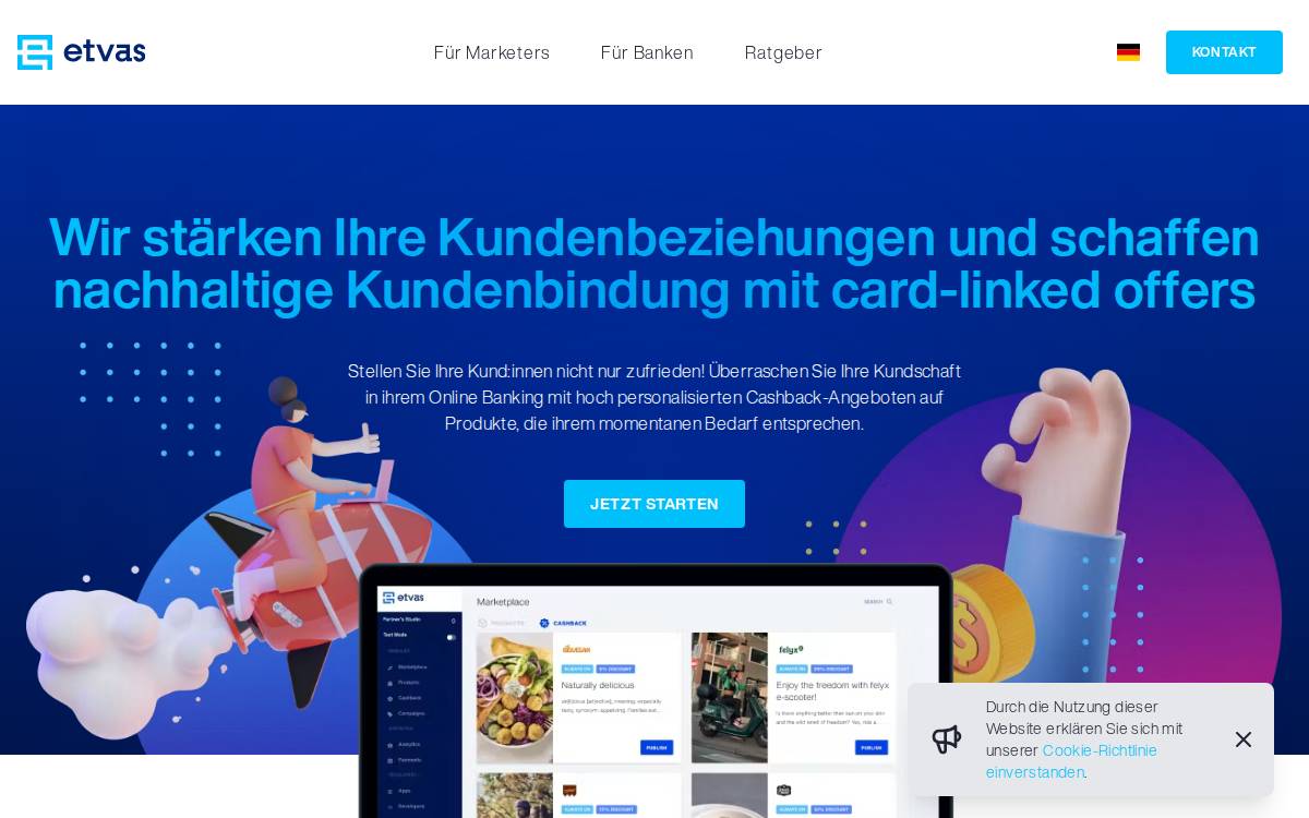 Etvas website preview