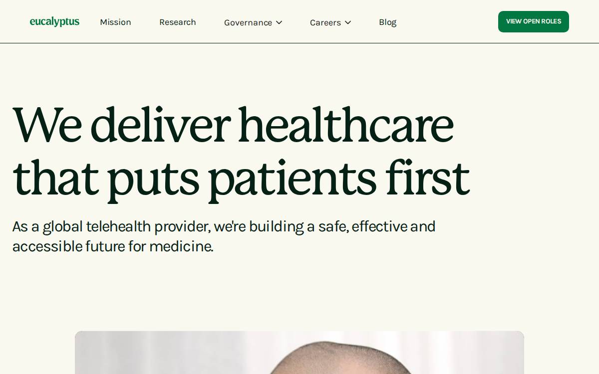 Eucalyptus website preview