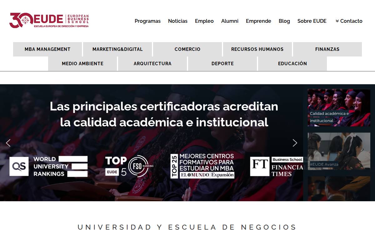 Eude website preview