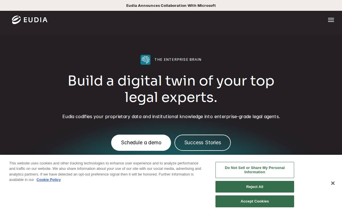 Eudia website preview