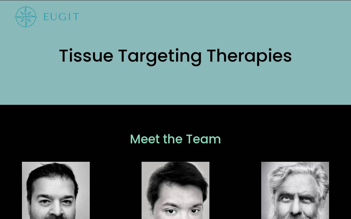 Eugit Therapeutics website preview