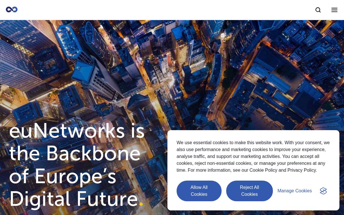 Eunetworks website preview