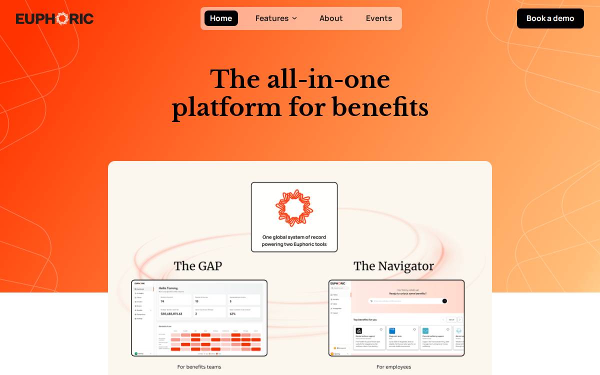 Euphoric website preview