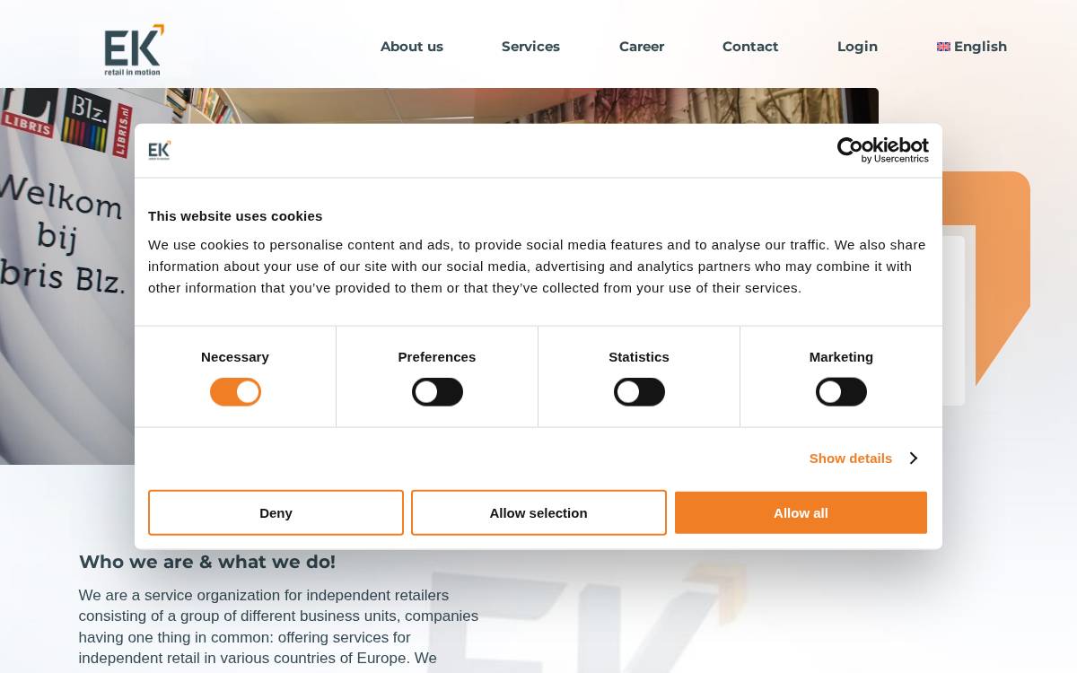 Euretco website preview
