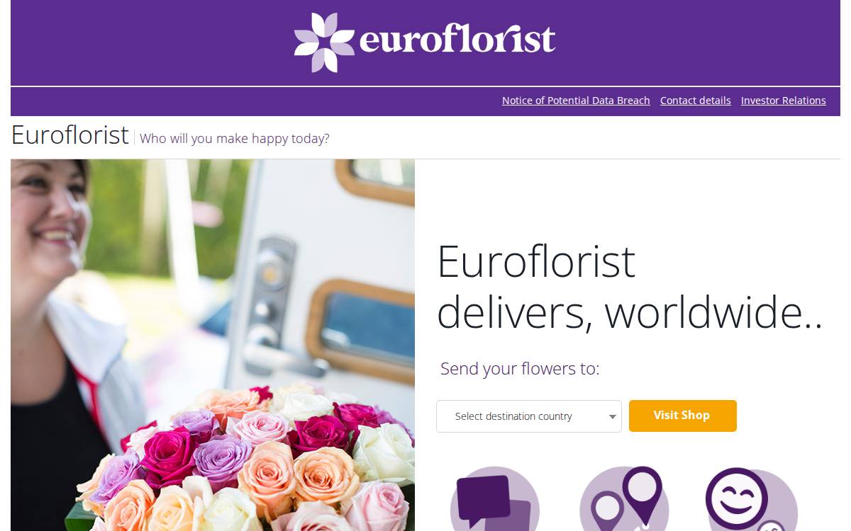 Euroflorist website preview