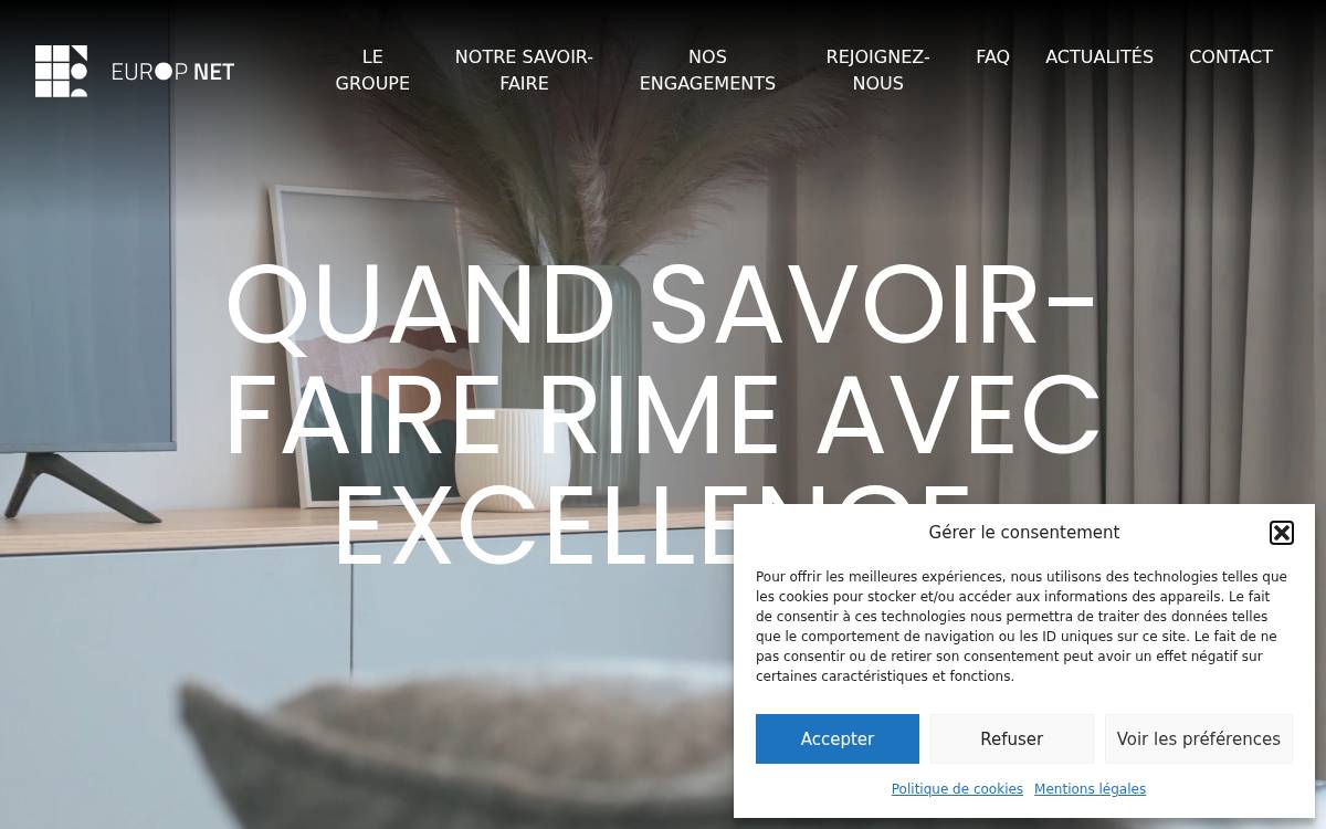 Europ Net website preview