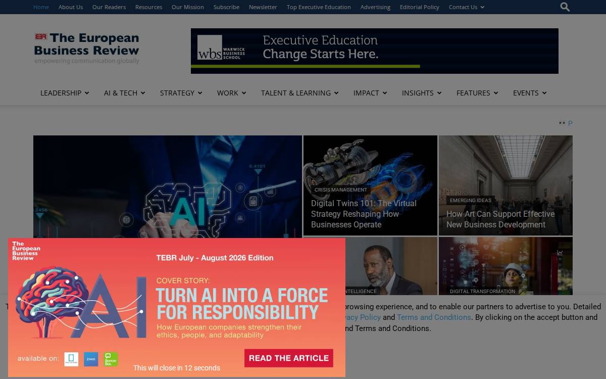 Europeanbusinessreview website preview