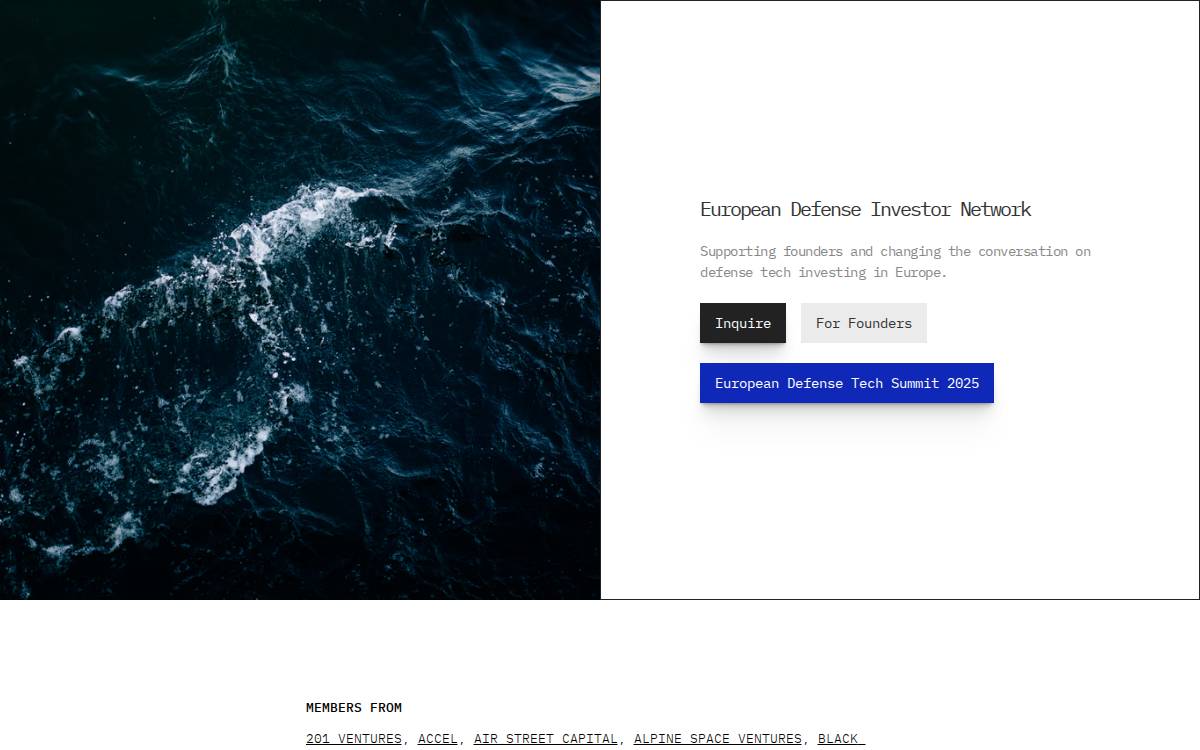 Europeandefense website preview