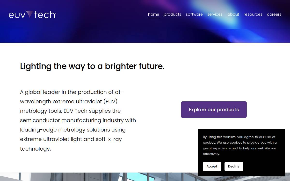 Euvtech website preview