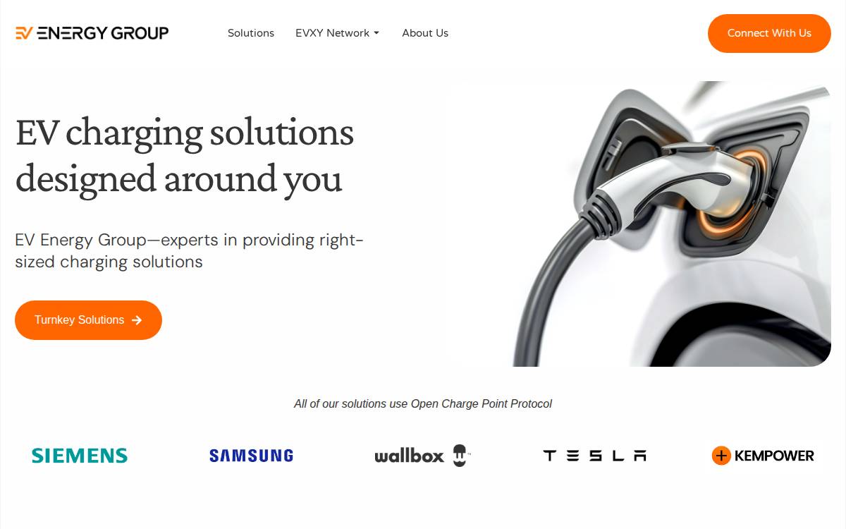 Ev Energy website preview