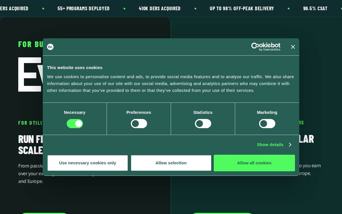 Ev website preview
