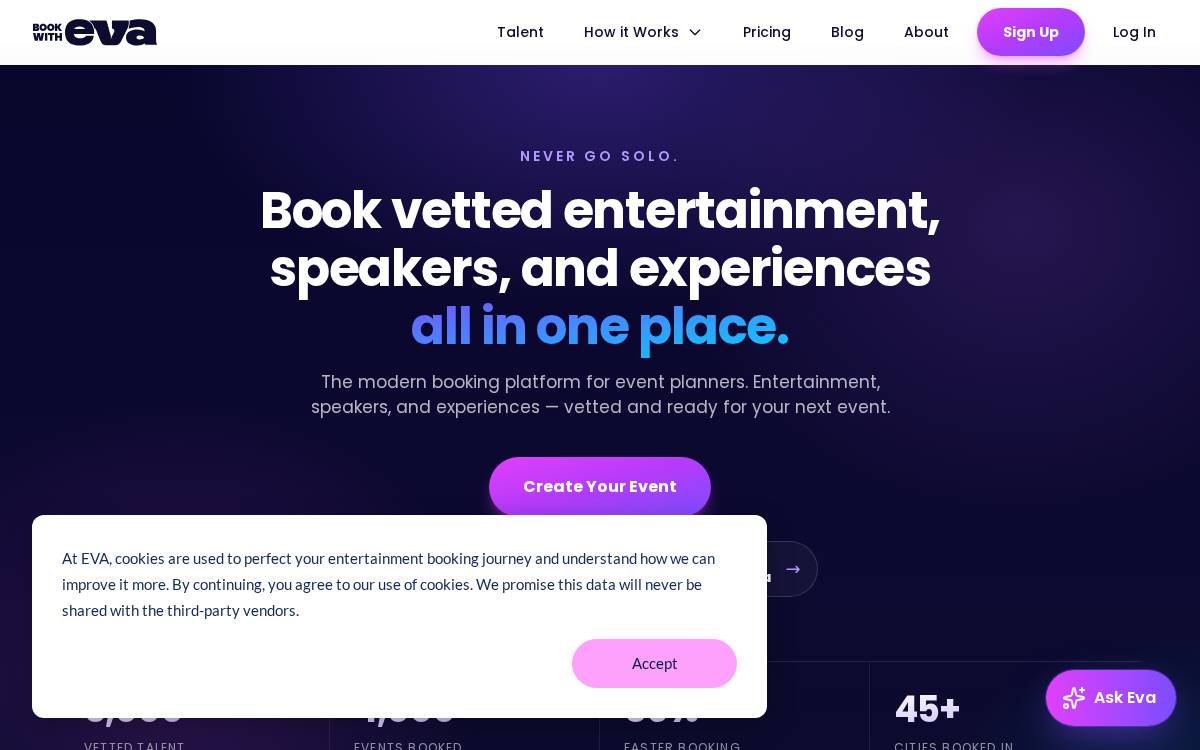 Eva-1 website preview