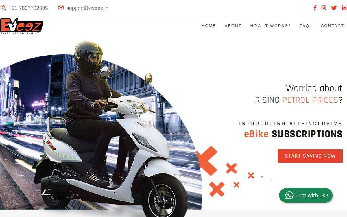 Eveez website preview