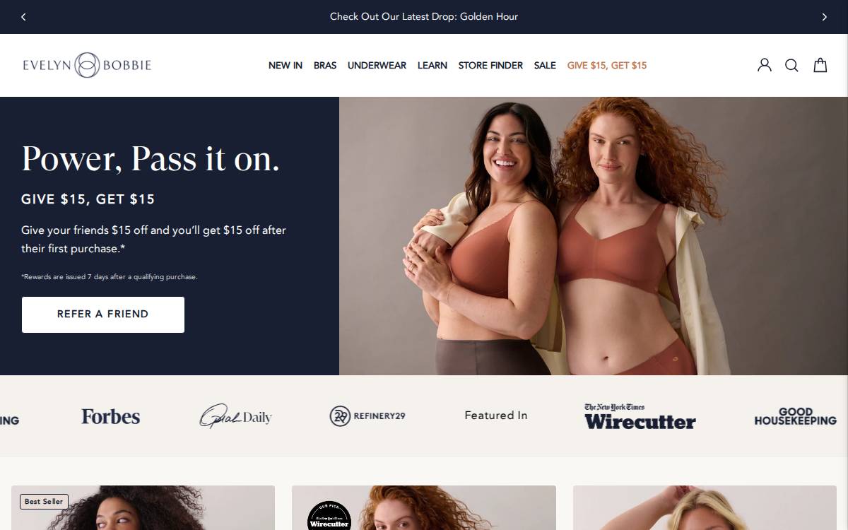 Evelyn & Bobbie website preview
