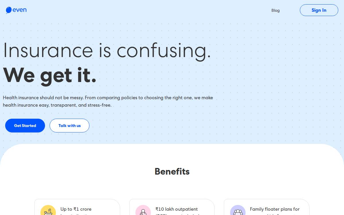 Even website preview