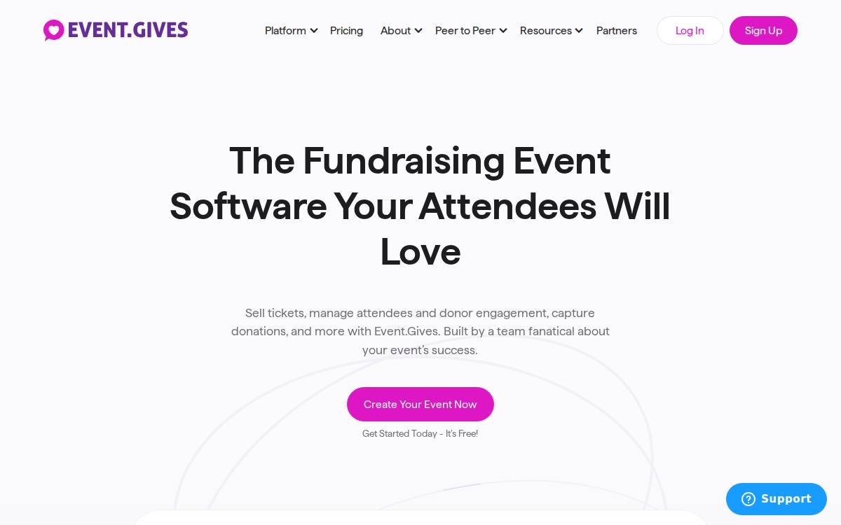Event website preview
