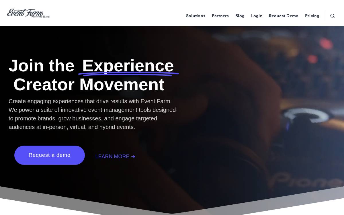 Event Farm website preview