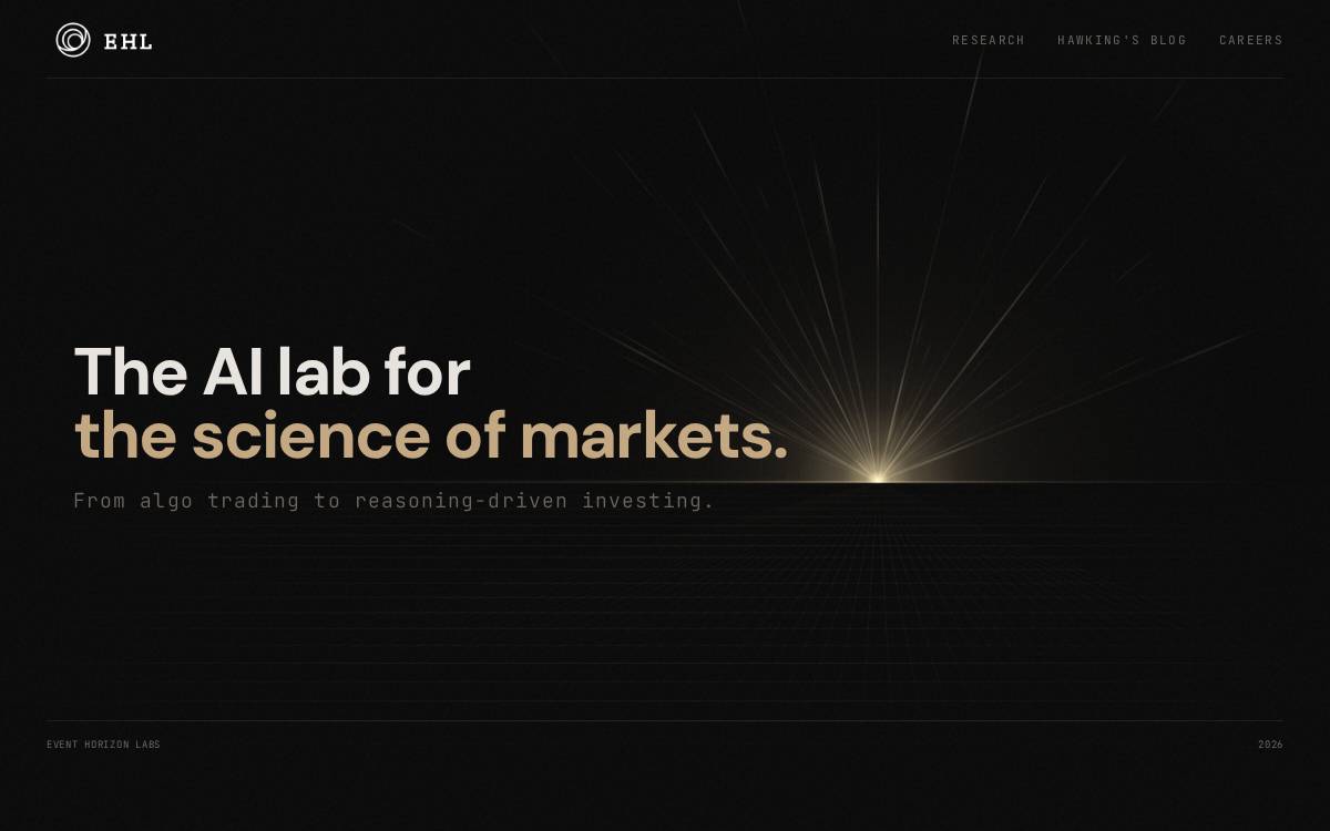 Event Horizon Labs website preview