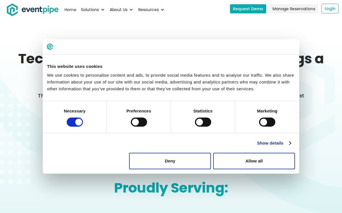 EventPipe website preview