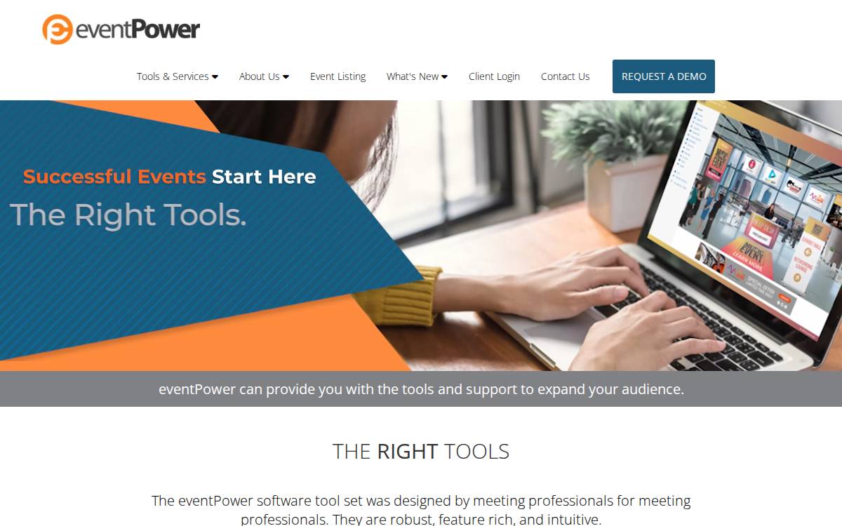 EventPower website preview