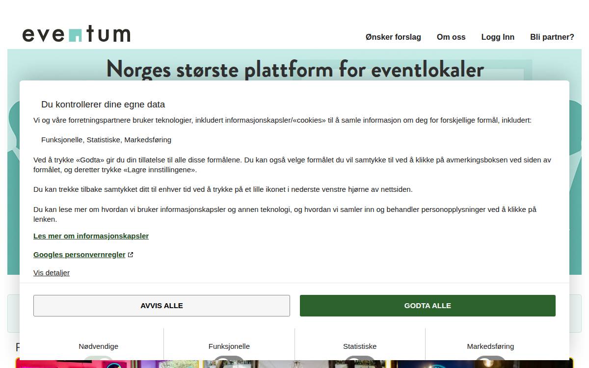 Eventum website preview