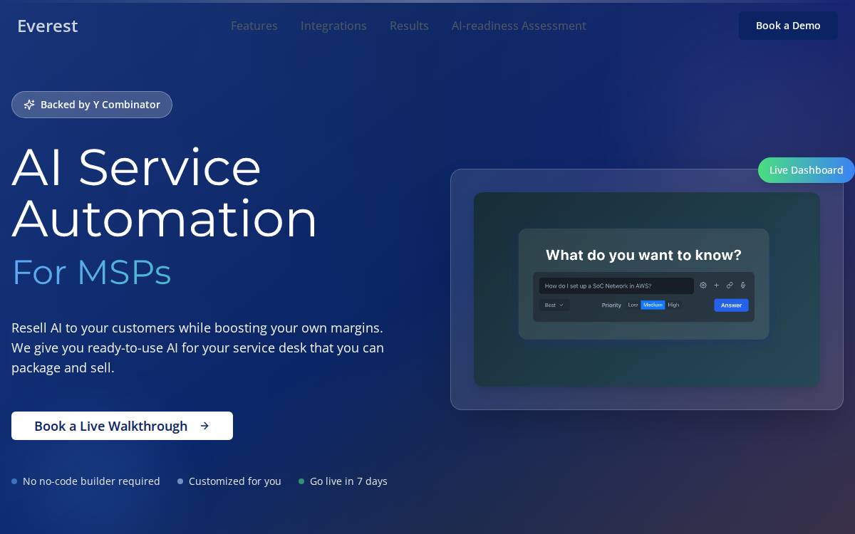 Everest website preview