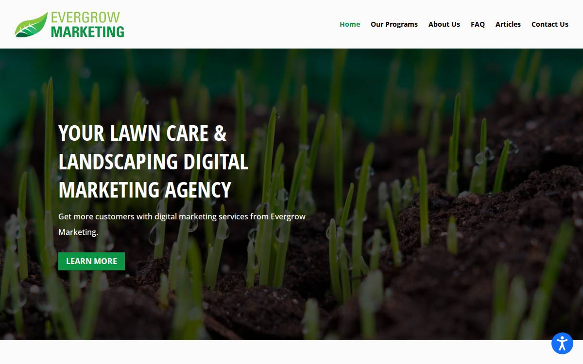 Evergrow website preview