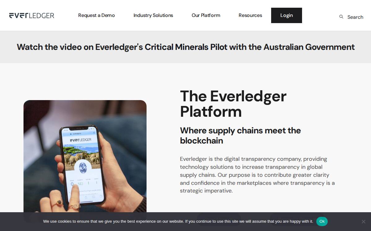 Everledger website preview