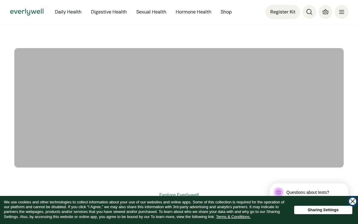Everly Health website preview