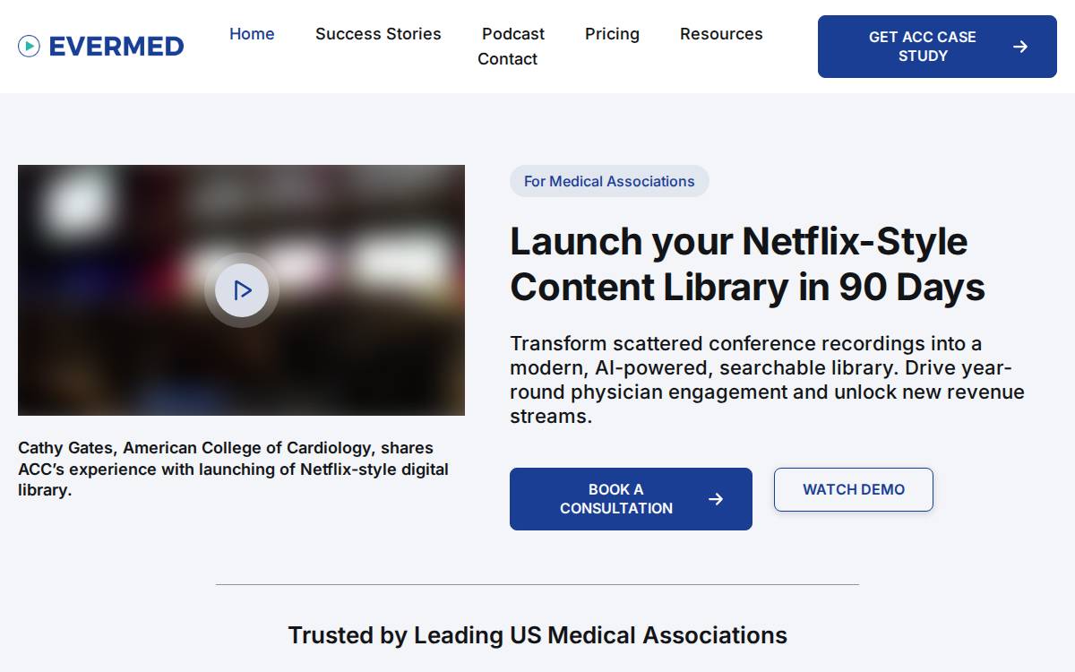 Evermedtv website preview