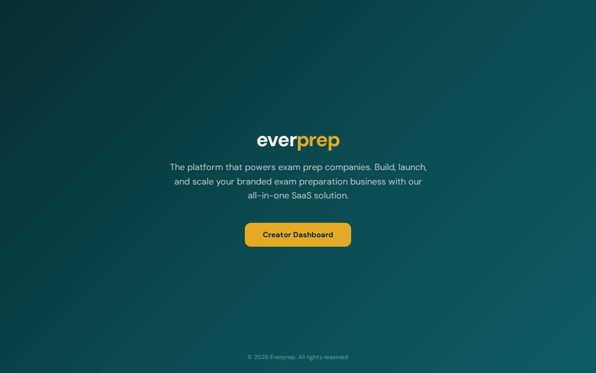 Everprep website preview