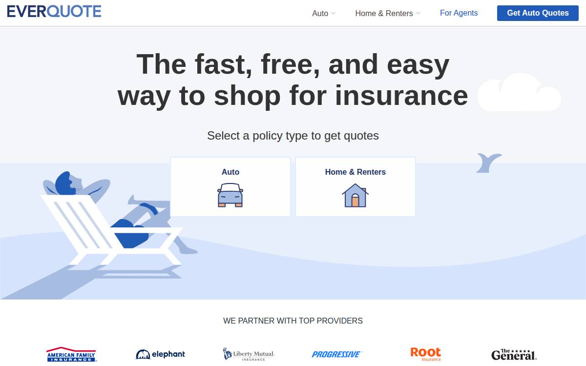 EverQuote website preview