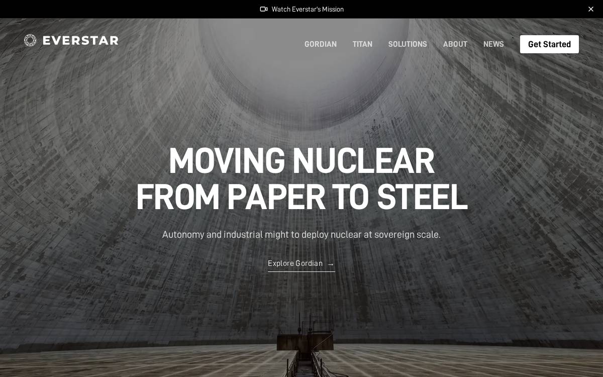Everstar website preview
