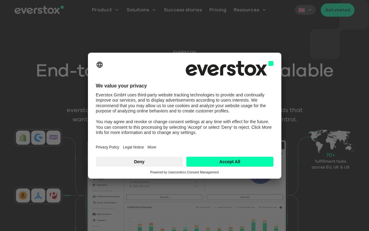 Everstox website preview