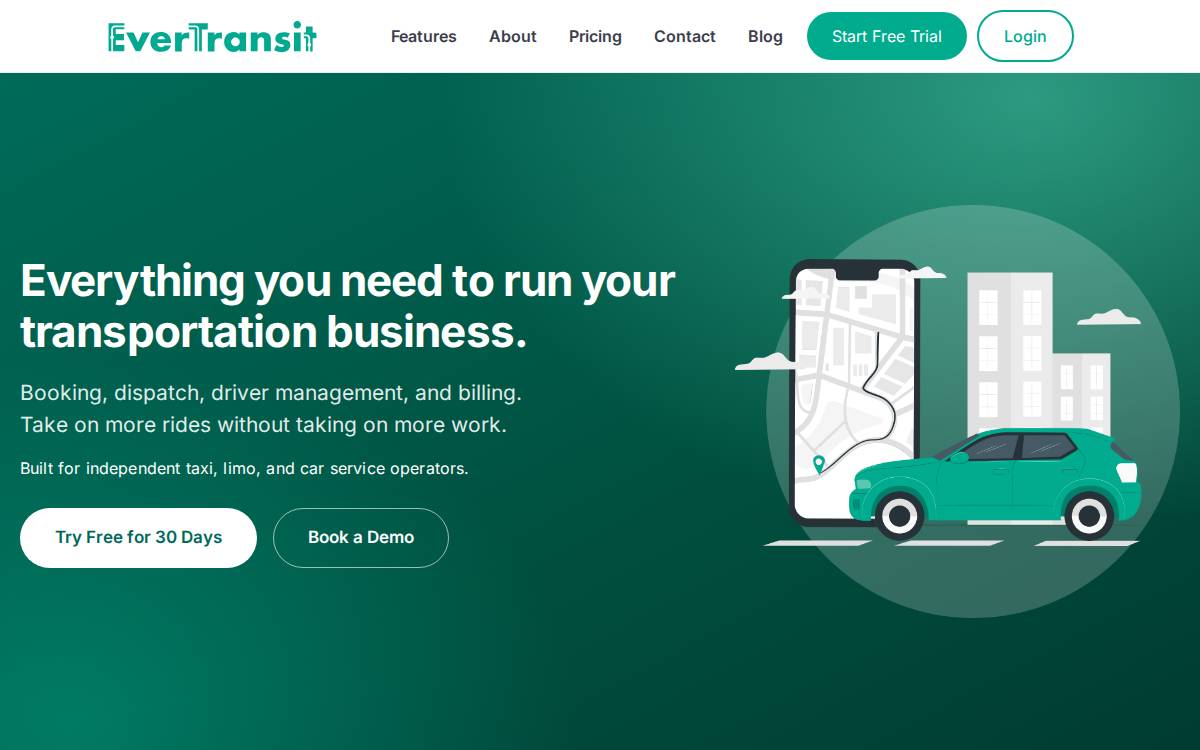 Evertransit website preview