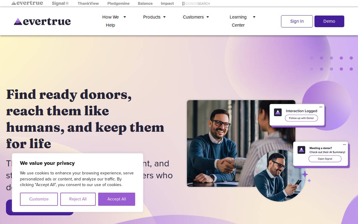 EverTrue website preview