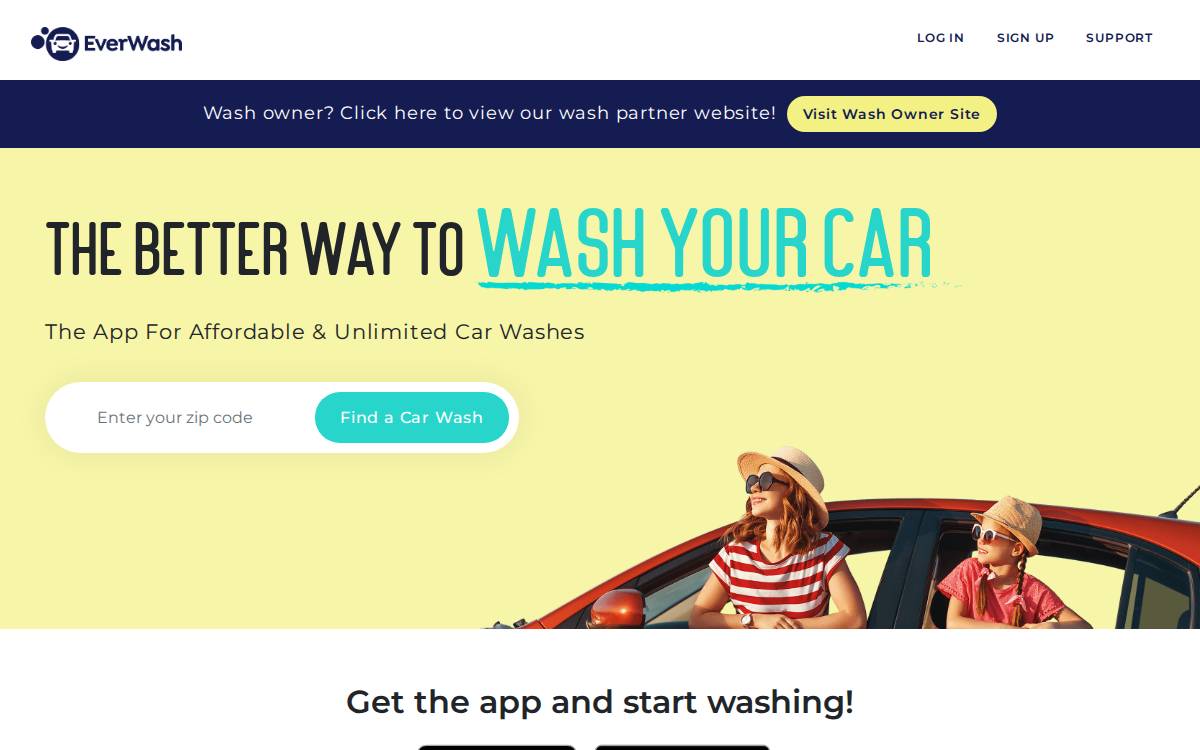 EverWash website preview