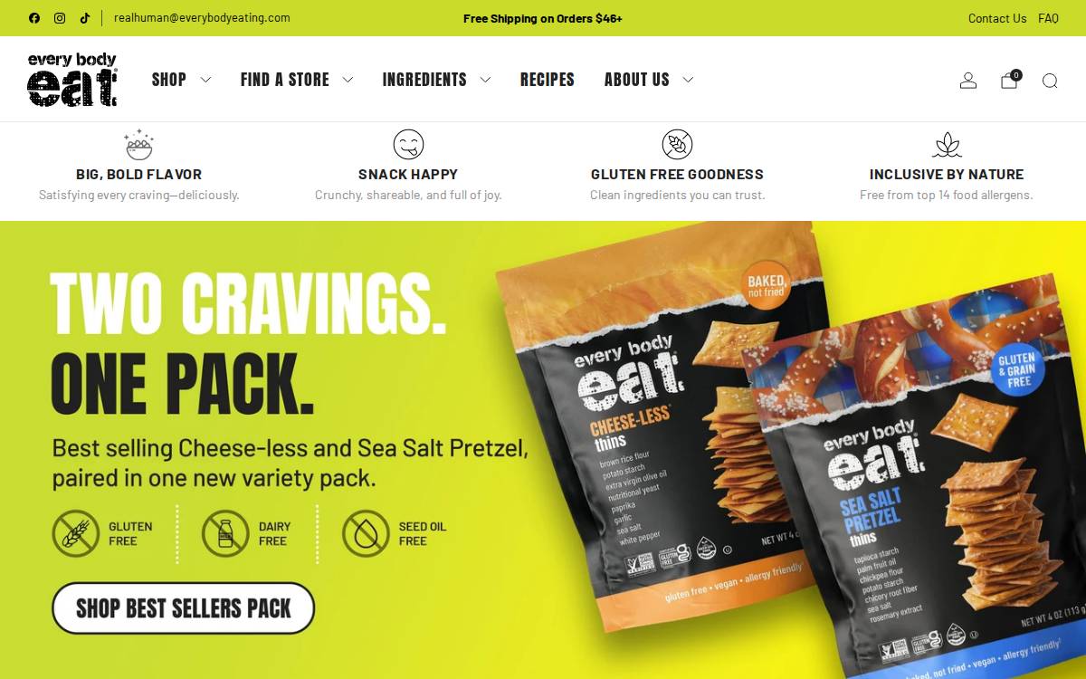 Everybodyeating website preview