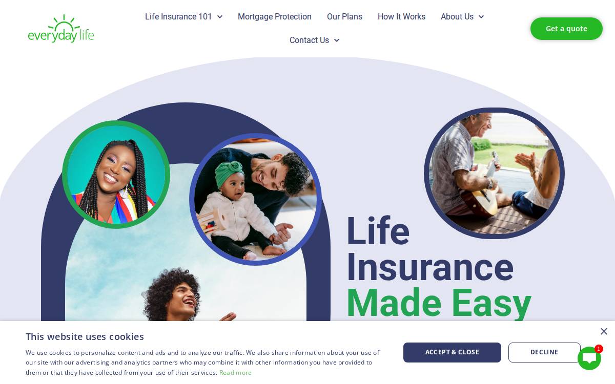 Everyday Life Insurance website preview