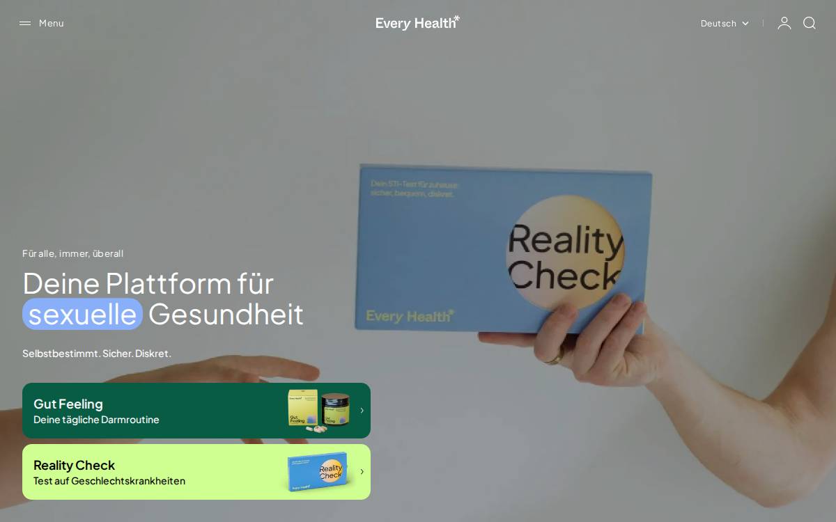 Everyhealth website preview