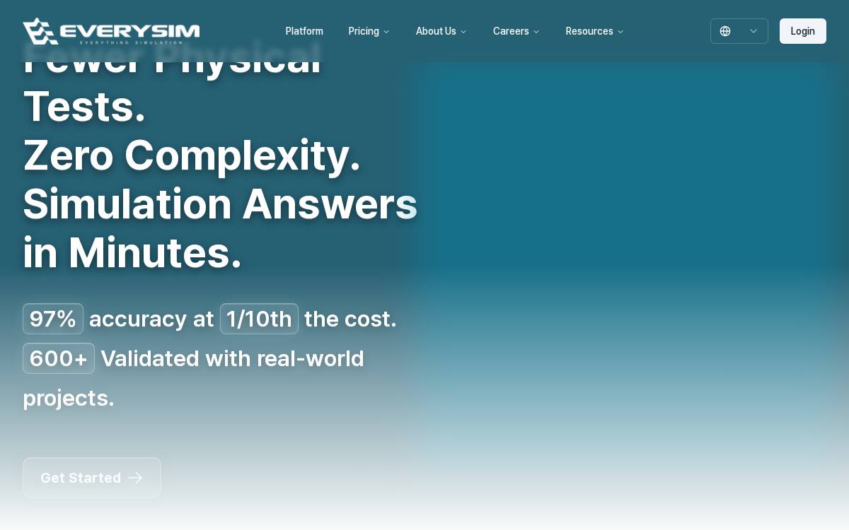 EverySim website preview