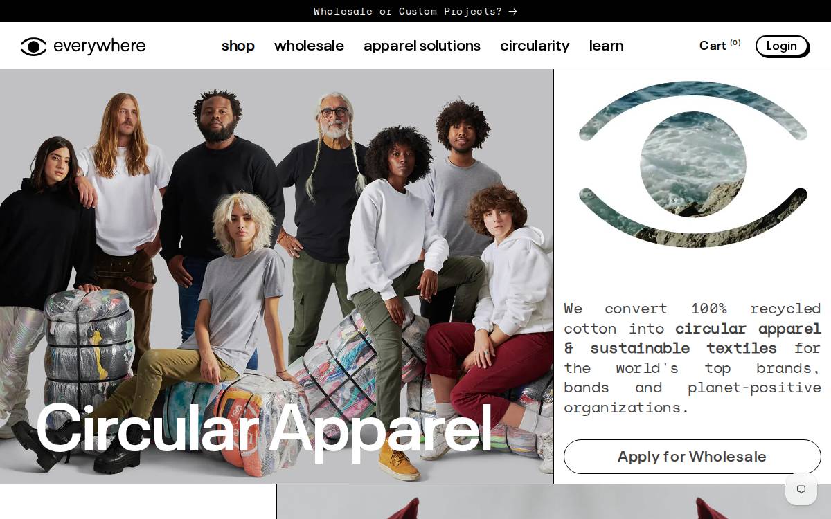 Everywhere Apparel website preview