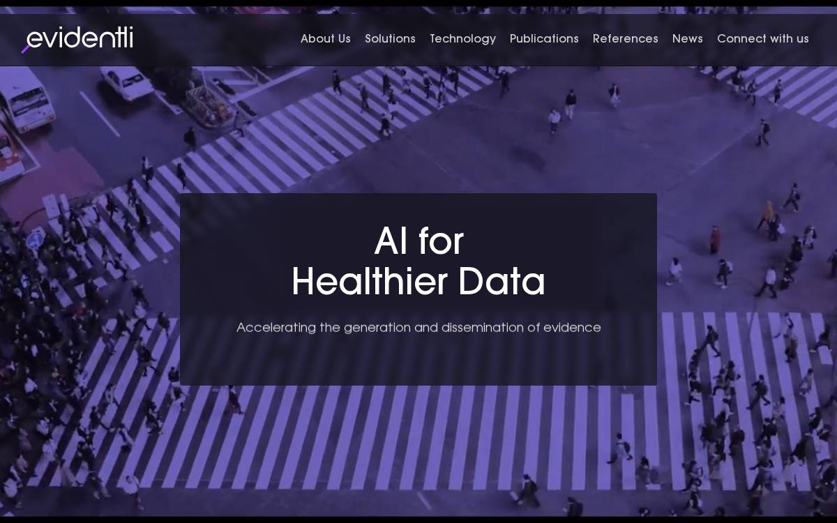 Evidentli website preview