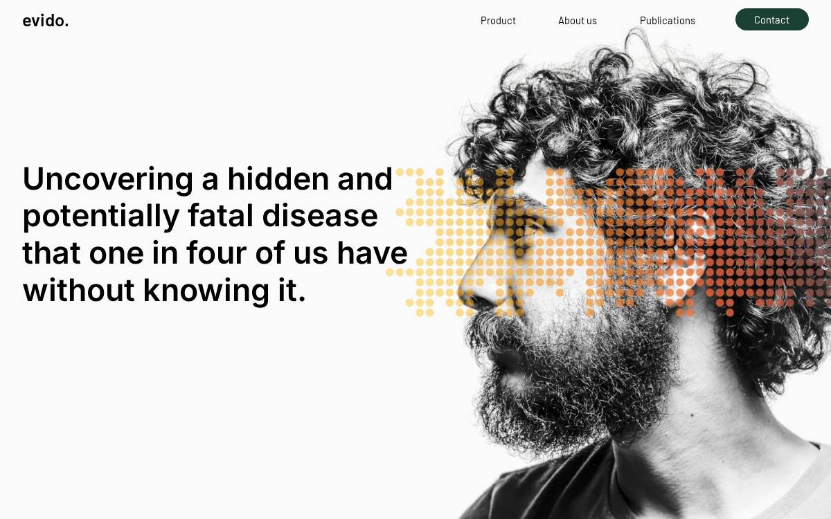 Evido Health website preview