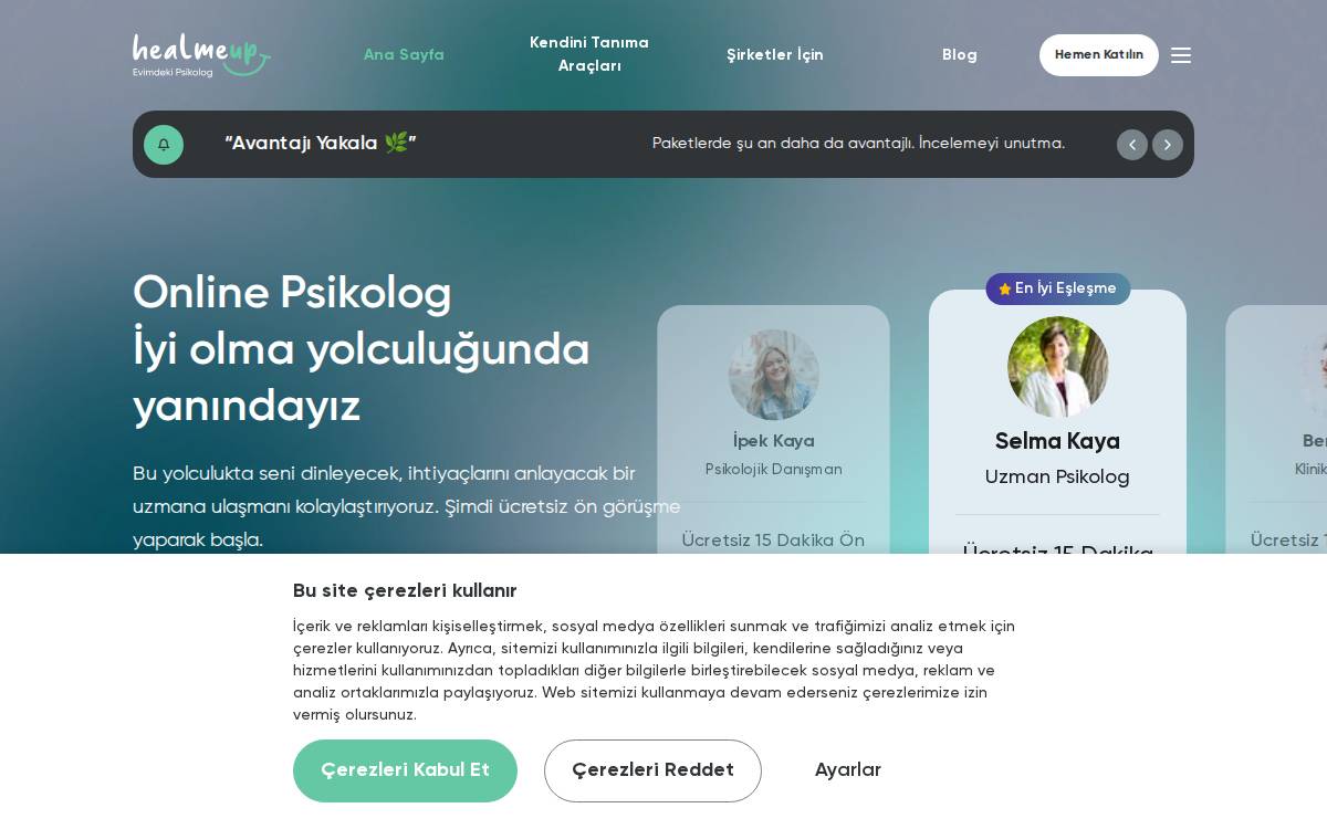 Evimdekipsikolog website preview
