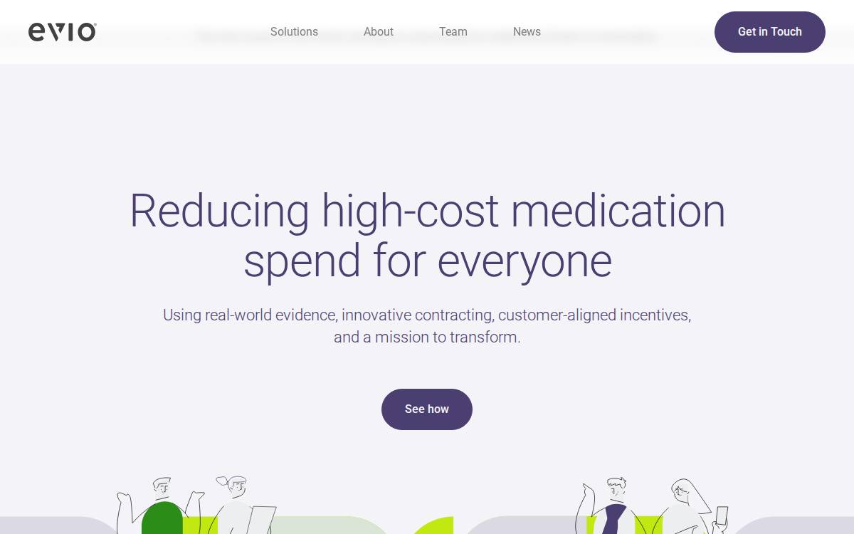 Evio Pharmacy Solutions website preview
