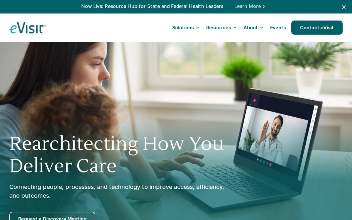 Evisit website preview