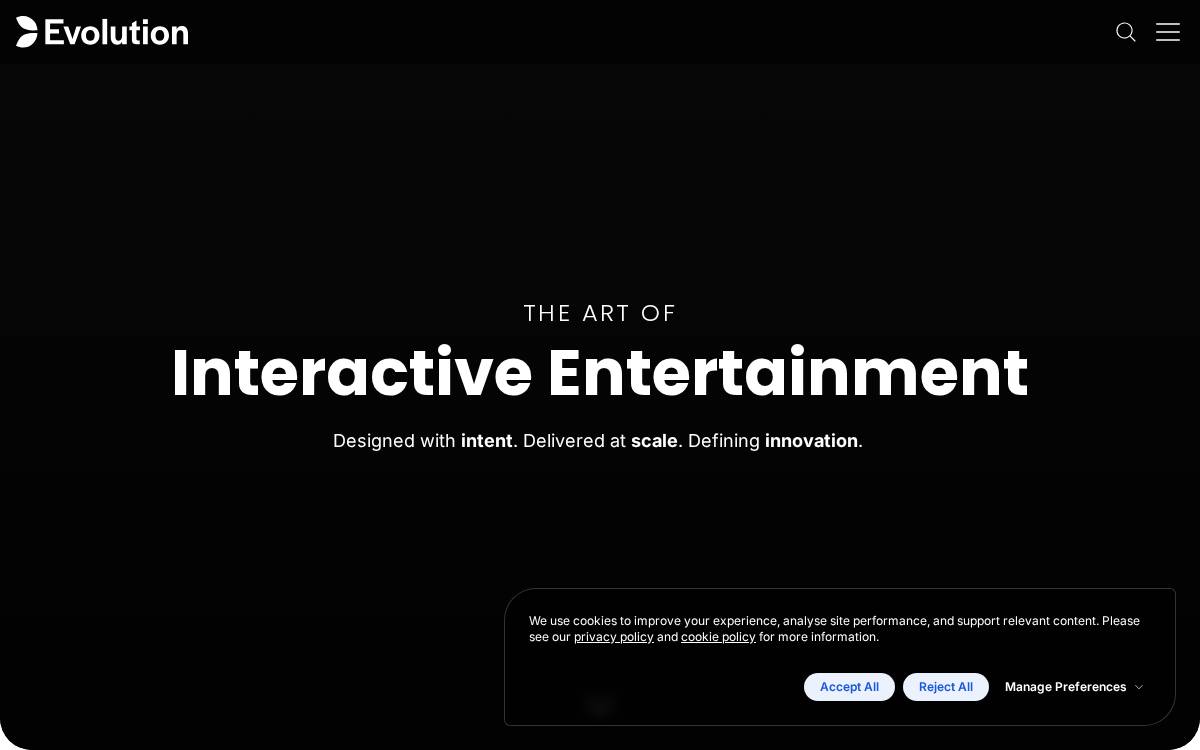 Evolution website preview