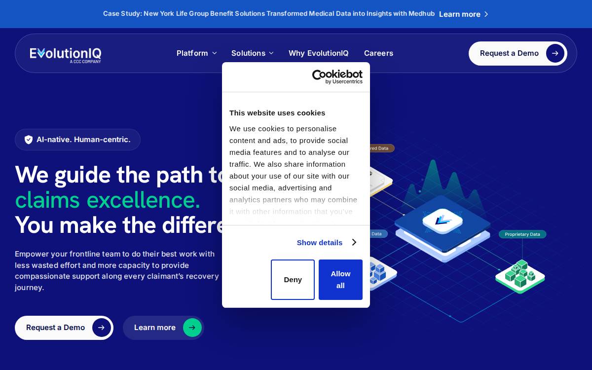 EvolutionIQ website preview