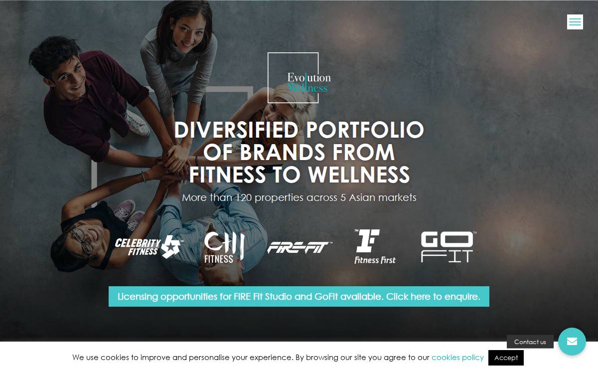Evolutionwellness website preview